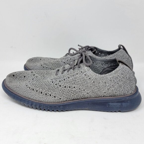 Cole Haan 2.Zerogrand Stitchlite Oxford Gray Shoes Men's 8.5‎ - Picture 3 of 8